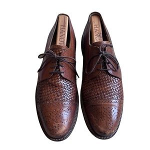 Johnston and Murphy Boydstun Woven Wing Tip Lace Up Oxfords Men’s size 8.5